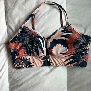 JoyLab Navy & Peach Strappy Sports Bra